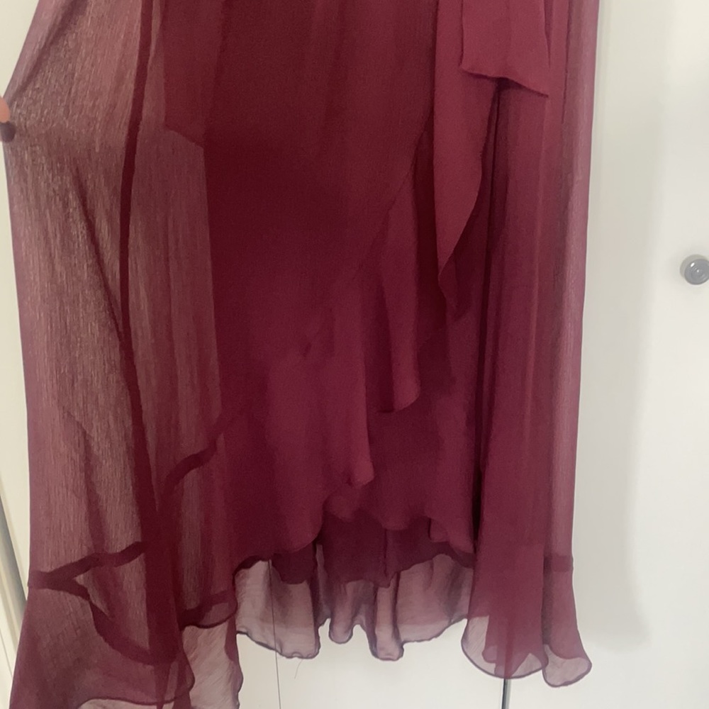David’s Bridal Wine Bridesmaid Dress - Picture 9 of 11